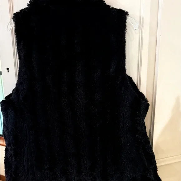 Women's reversible vest puffer and faux fur black size L - Picture 5 of 10